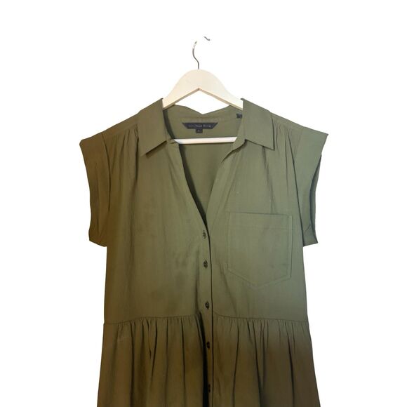 Veronica Beard NWOT Trisha Dress in Stone Army - Picture 9 of 11